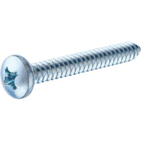 Zinc 80126 14 x 3-Inch Pan Head Phillips Sheet Metal Screw, 100-Pack, 3 inches