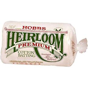 Hobbs Batting Heirloom 80%/20% Cotton/Poly Queen Size: 90" x 108" Quilt Batting