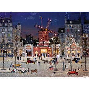 Buffalo Games - Michel Delacroix - Le Moulin Rouge - 1000 Piece Jigsaw Puzzle for Adults Challenging Puzzle Perfect for Game Nights - Finished Puzzle Size is 26.75 x 19.75