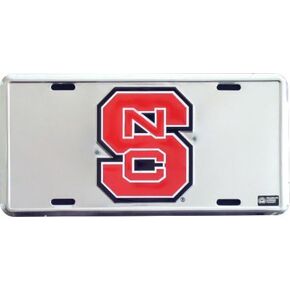 لوحة ترخيص معدنية NC State Wolfpack Super Stock مقاس 6 × 12