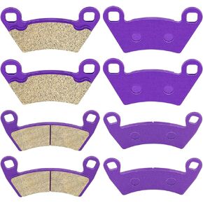 ECCPP FA354 FA452 Brake Pads Front and Rear Carbon Fiber Replacement Brake Pads Kits Fit for 2008-2014 for Polaris Ranger, 2010-2014 for Polaris RZR