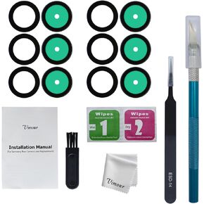 Rear Camera Glass Lens with Adhesive and Repair Toolkit Replacement for Galaxy S21 G991U and S21+ G996U All Carriers in Kuwait
