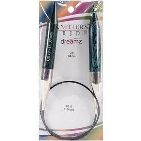 Knitter's Pride-Dreamz Fixed Circular Needles 24", Size 19/15mm