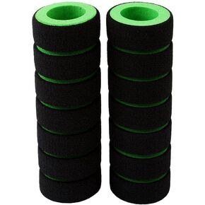 1 Pair Black Bicycle Handlebar Grip Bicycle Motorcycle Foam Sponge Handle Grip Cover,Green Popular Handlebars, Headsets and Stems