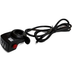L-faster 24V/36V/48V E-Bicycle Thumb Throttle Handle Bar Grips Gas Twist Throttle Electric Scooter Invisible Speed Controller for Thumb