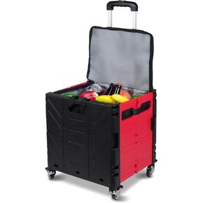 Cooler Bag Wheeled，Large Insulated Rolling Cooler Collapsible Leakproof Portable Hard Framed Ice Packs for Camping Picnic Beach Travel