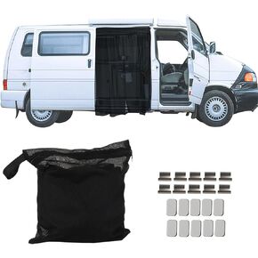 labwork 1 Set 83 x 59 Magnetic Mosquito Net Replacement for Mercedes Sprinter Vans and Other Campervans (Including Storage Bag)