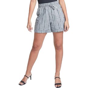 YMI Women's Linen Shorts with Pockets