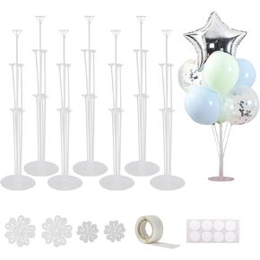 4pcs 28" Balloon Stand Kits, PVC Tabletop Holder for Graduation, Baby Shower, Wedding Decorations in Saudi Arabia