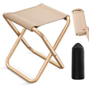 Camp Stool,Portable Folding Camping Stool with Carry Bag,Outdoor Chair Foot Rest,for Picnic,Camping,Fishing,Outing, Traveling,Beach