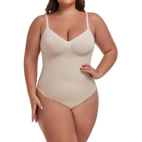 Homma Tummy Control Shapewear Bodysuit Thong Seamless Snatched Body Shaper Slimming Compression Shaping Bodysuit Thong