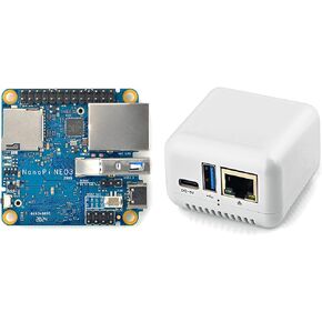 youyeetoo FriendlyElec NanoPi NEO3 Mini Router Single Board Computer Rockchip RK3328 Super Tiny ARM Board for IOT (2GB RAM,with Case and Heat Sink)
