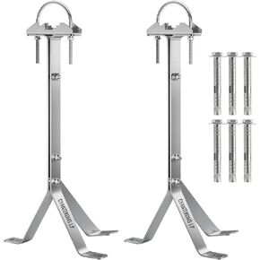 SS304 Antenna Wall Mount 16 Inch Tall Heavy-Duty Stand Off Wall Mast Mount Windproof Antenna Mounting Bracket
