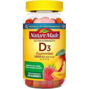 Nature Made Extra-Strength Vitamin D3 5000 IU (125 mcg) Gummies (200 Count) in Saudi Arabia