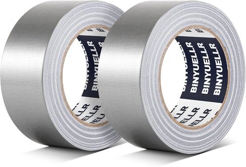 2 Pack Silver Duct Tape Heavy Duty - 1.88 in x 35 Yard, Waterproof, Strong, Flexible, No Residue and Tear by Hand - Use for Indoor & Outdoor, Repairs, Industrial, Professional Use in Saudi Arabia