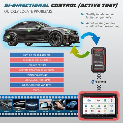 LAUNCH X-431 PROS V5.0 أداة تشخيص ثنائية الاتجاه ماسح ضوئي OBD2 مع موصل DBSCar VII الذي تم إصداره حديثًا، إعادة ضبط 37+ لجميع السيارات، ترميز ECU عبر الإنترنت، CANFD، DoIP، FCA AutoAuth، دليل V-A-G in Saudi Arabia