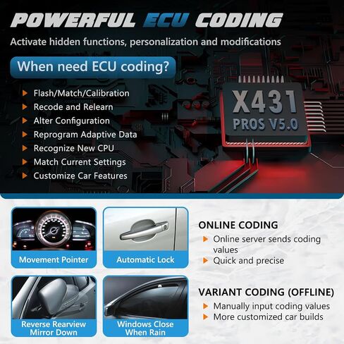 LAUNCH X-431 PROS V5.0 أداة تشخيص ثنائية الاتجاه ماسح ضوئي OBD2 مع موصل DBSCar VII الذي تم إصداره حديثًا، إعادة ضبط 37+ لجميع السيارات، ترميز ECU عبر الإنترنت، CANFD، DoIP، FCA AutoAuth، دليل V-A-G in Saudi Arabia