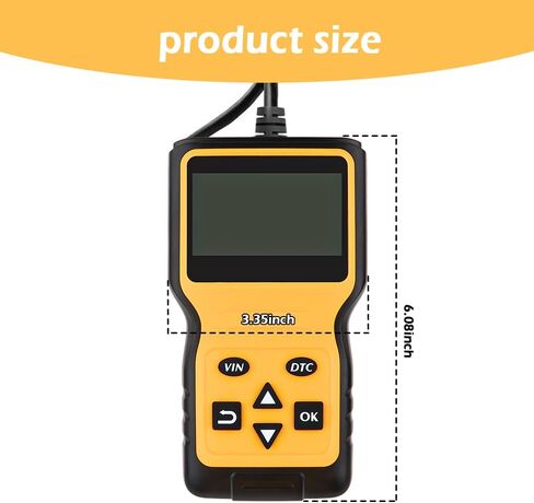 Car Code Reader - Check Engine Code Reader Car Diagnostic Tool with Reset - Quickly Clear Fault Codes - Professional Scanner for Car,Compatible with All OBD II Protocol Cars to Present in Saudi Arabia