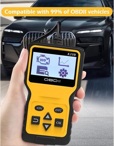 Car Code Reader - Check Engine Code Reader Car Diagnostic Tool with Reset - Quickly Clear Fault Codes - Professional Scanner for Car,Compatible with All OBD II Protocol Cars to Present in Saudi Arabia