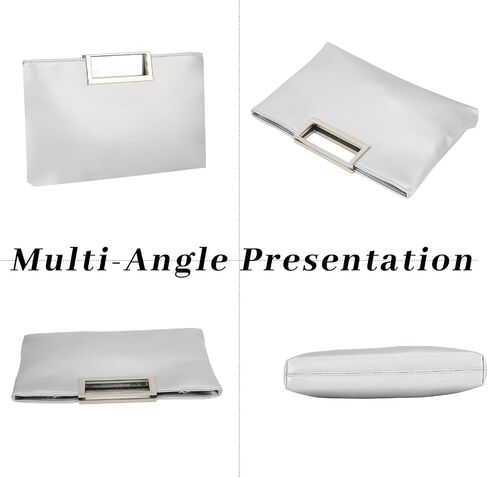 Clutch Purses for Women Formal Fashion PU Leather Evening Bag Stylish Handbag with Chain for Wedding Prom Bridal in Saudi Arabia