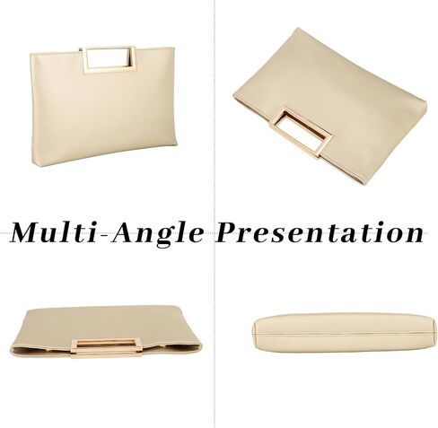 Clutch Purses for Women Formal Fashion PU Leather Evening Bag Stylish Handbag with Chain for Wedding Prom Bridal in Saudi Arabia