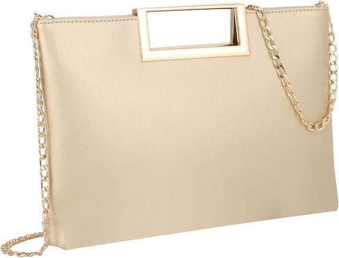Clutch Purses for Women Formal Fashion PU Leather Evening Bag Stylish Handbag with Chain for Wedding Prom Bridal in Saudi Arabia