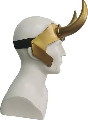 ZhangHD Superhero Series Loki Helmet Halloween Cosplay for Adult PVC Mask Gold in Saudi Arabia