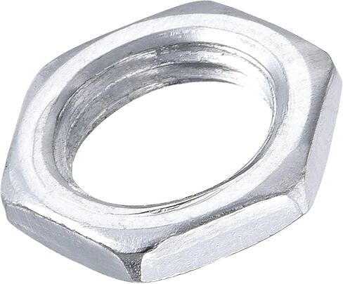 MECCANIXITY Hex Nuts, 9mm Screw Thread Hexagon Jam Nut Lock Fasteners for 1/8IP Lamp Pipe Rod, Galvanized Iron Pack of 100 in Saudi Arabia
