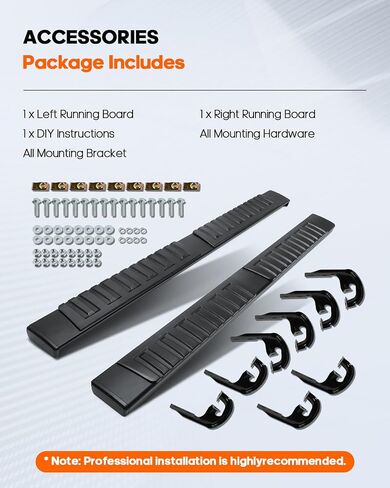 OCPTY 6 Inches Running Boards, Steps Nerf Bars Compatible for Ford F150 2009-2014 Super Crew Cab Side Step Nerf Bar Aluminum in Saudi Arabia