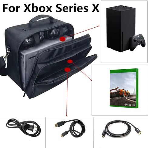 حقيبة تخزين محمولة للسفر وحقيبة يد وغطاء مقاوم للصدمات لملحقات وحدة التحكم في الألعاب X-Box Series X/S (XB-Series S) in Kuwait