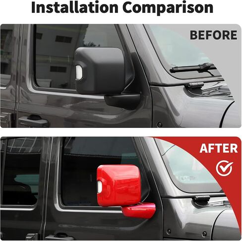 JWWY Wrangler JL Rearview Mirror Shell Reversing Mirro Side Mirror Base Trim for 2018-2024+ Jeep Wrangler JL Accessories Exterior Accessories,6pcs Blue in Saudi Arabia