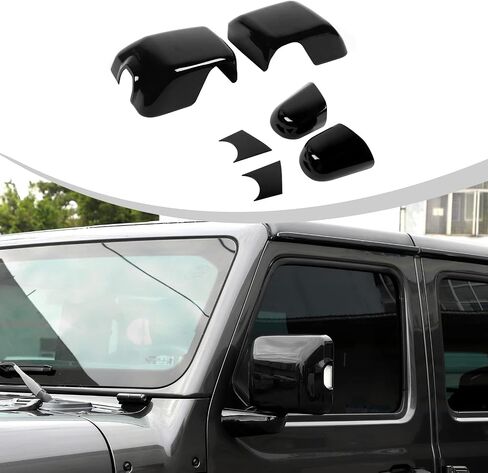 JWWY Wrangler JL Rearview Mirror Shell Reversing Mirro Side Mirror Base Trim for 2018-2024+ Jeep Wrangler JL Accessories Exterior Accessories,6pcs Blue in Saudi Arabia
