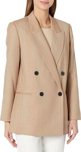 Rebecca Taylor Women's Wool Herringbone Double Breast Blazer in Saudi Arabia