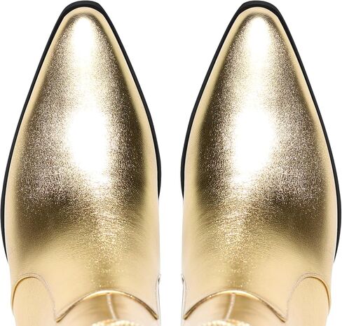 أحذية LISHAN النسائية رعاة البقر بشراشيب وكعب متوسط ​​الساق in Kuwait