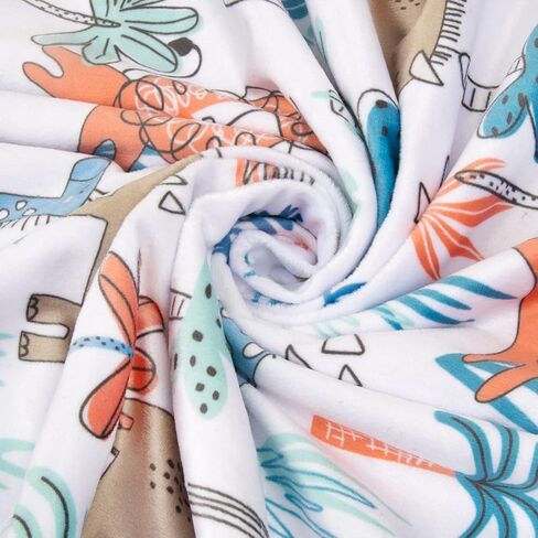 BORITAR Baby Blanket with Cute Lion for Boys and Girls Super Soft Minky with Double Layer Dotted Backing, Colorful Woodland Printed 30 x 40 Inch in Kuwait