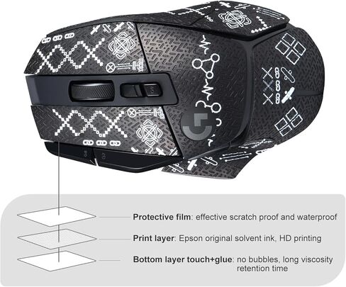 immoenuc Mouse Grip Tape for Logitech G PRO X Superlight 2 Wireless Gaming Mouse Anti Slip Skin Self-Adhesive,Pre-Cut,Sweat-Resistant Game Mouse Accessories in Kuwait