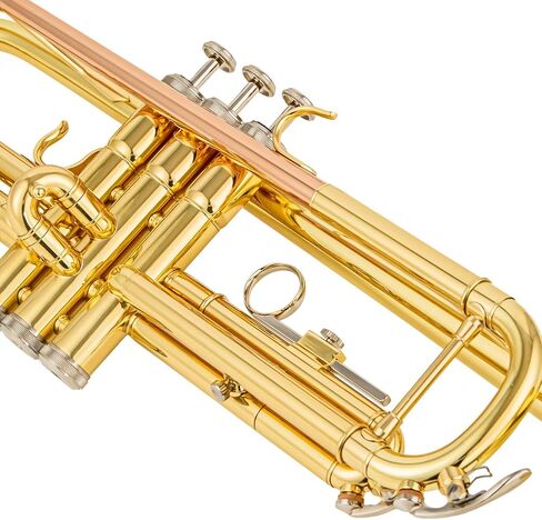 مجموعة البوق القياسية Bb Trumpet Gold النحاس/النيكل الفضي/النحاس الأصفر أدوات الموسيقى الأبواق المهنية المتقدمة للطلاب متضمنة ملحقات قطعة الفم in Saudi Arabia
