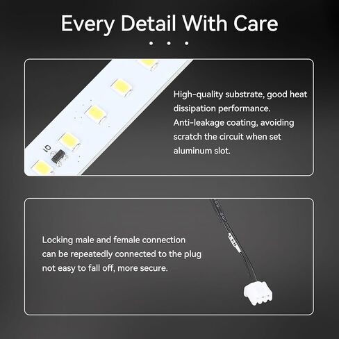 Creality Ender 3 Neo LED Light Kit 24V 5W 3D Printer Light Bar Strip Upgrades for Ender 3,Ender 3 V2, Ender 3 Pro,Ender 3 V2 Neo,Ender 3 Neo in Saudi Arabia