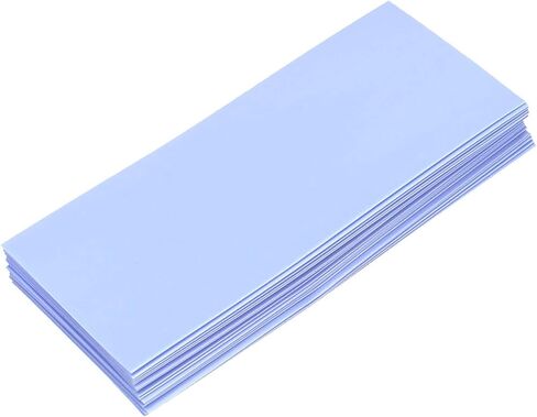 DMiotech 20pcs 29.5mm Flat 72mm Battery Sleeves PVC Wraps Heat Shrink Tubing for 18650 Battery Light Blue in Kuwait
