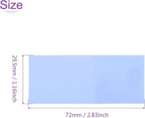 DMiotech 20pcs 29.5mm Flat 72mm Battery Sleeves PVC Wraps Heat Shrink Tubing for 18650 Battery Light Blue in Kuwait