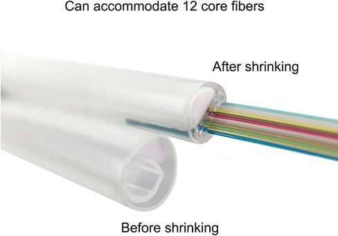 Preshrunk OD2.5mm Fiber Optic Fusion Splice Protection Sleeves 40mm Clear, Preshrink Fiber Splicing Heat Shrink Tube -1,000Pcs with Box in Saudi Arabia