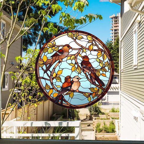 3Pcs Window Clings for Glass Windows and Doors,Window Decals for Birds Strikes,Anti Collision Window Stickers Decor, Decorative Bird Window Decals for Sliding Glass Doors (JD1841) in Saudi Arabia
