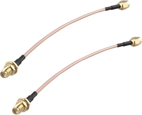 2 قطعة RP-SMA ذكر إلى RP-SMA أنثى الحاجز جبل واي فاي هوائي هوائي تمديد كابل RG316 كابل محوري 1 متر/3 قدم لبطاقة الشبكة اللاسلكية PCI Express PCIE واي فاي راوتر USB محول in Kuwait