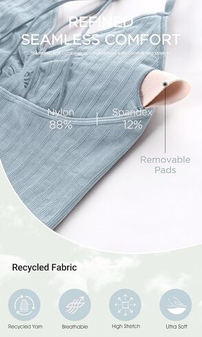 ODODOS حمالة صدر رياضية مبطنة للنساء Strappy Longline Wirefree Brami مضلع تانك القمم in Kuwait