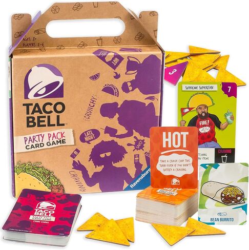 لعبة بطاقات Ravensburger Taco Bell Party Pack للأعمار من 8 سنوات فما فوق - لعبة بطاقات ممتعة وسريعة للحفلات in Kuwait