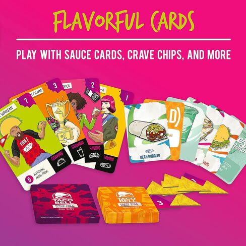 لعبة بطاقات Ravensburger Taco Bell Party Pack للأعمار من 8 سنوات فما فوق - لعبة بطاقات ممتعة وسريعة للحفلات in Kuwait