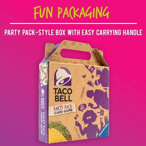لعبة بطاقات Ravensburger Taco Bell Party Pack للأعمار من 8 سنوات فما فوق - لعبة بطاقات ممتعة وسريعة للحفلات in Kuwait