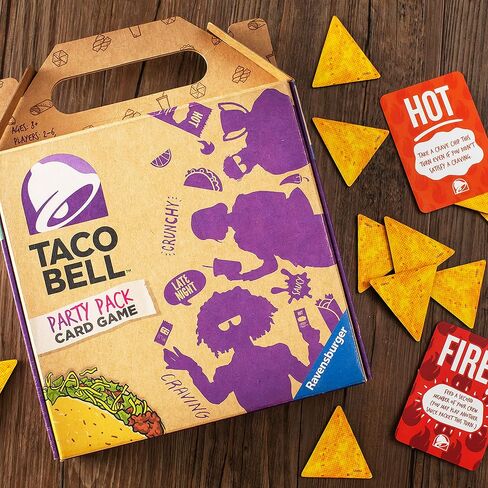 لعبة بطاقات Ravensburger Taco Bell Party Pack للأعمار من 8 سنوات فما فوق - لعبة بطاقات ممتعة وسريعة للحفلات in Kuwait
