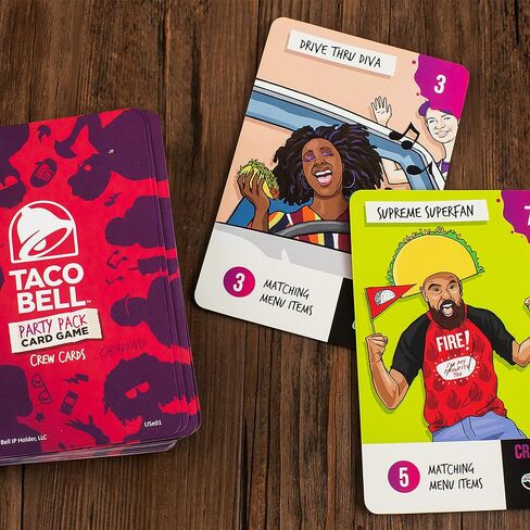 لعبة بطاقات Ravensburger Taco Bell Party Pack للأعمار من 8 سنوات فما فوق - لعبة بطاقات ممتعة وسريعة للحفلات in Kuwait