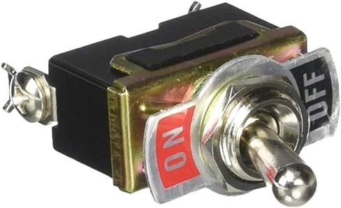 ESUPPORT Silver Contact Car Univeral Heavy Duty 20A 125V DPST 4 Terminal Copper ON/Off Rocker Toggle Switch Metal Pack of 5 in Kuwait